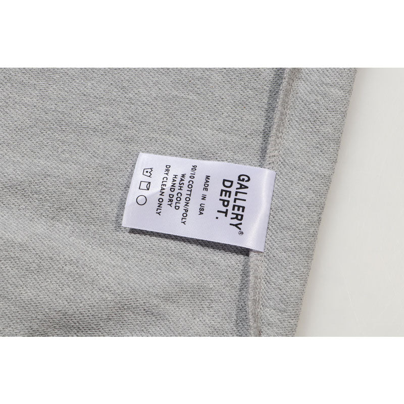 Gallery Dept Long Sleeve Shirt Letter Print Print Long Sleeve Crew Neck Sweater