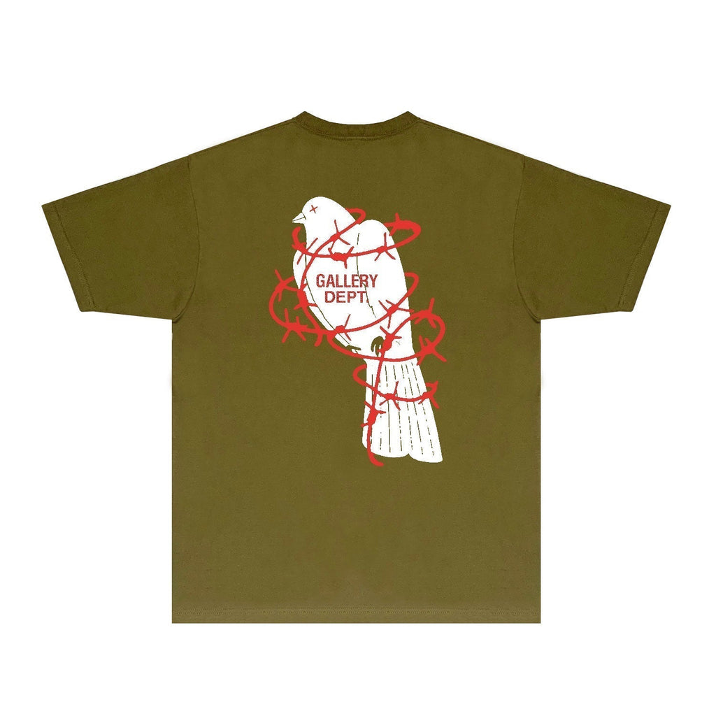 Gallery Dept T Shirt Retro Printed Loose Short-Sleeved Shirt (part2)