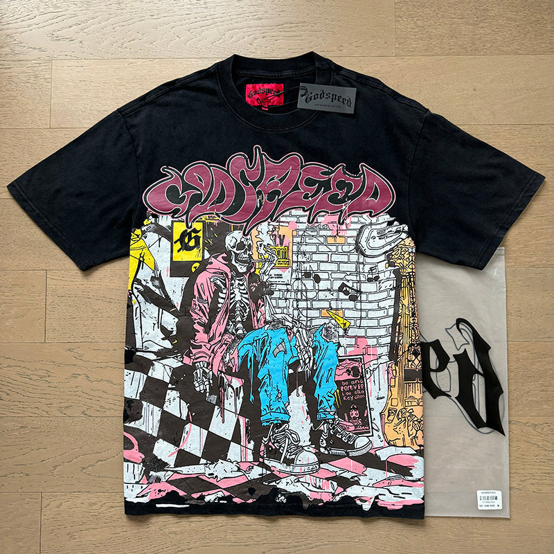 Godspeed T-shirts Retro Fantasy Pattern