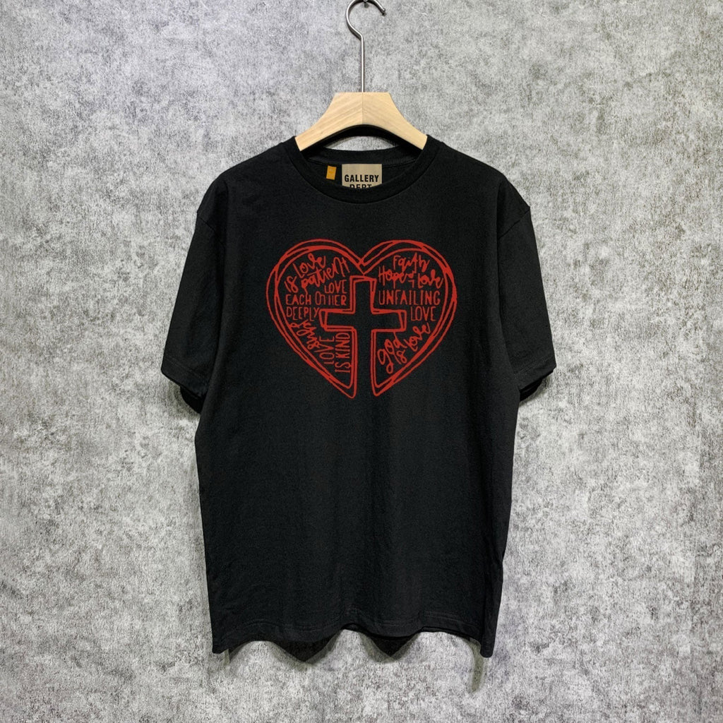 Gallery Dept T Shirt Retro Printed Loose Short-Sleeved Shirt