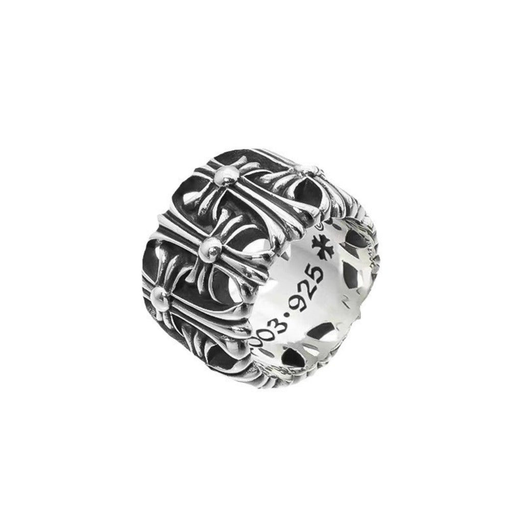 Chrome Heart Ring Vintage Punk