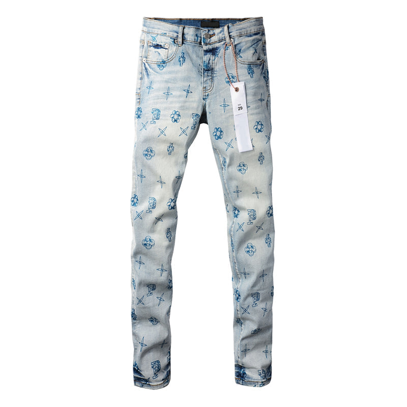 PURPLE  Fashion Jeans 9063