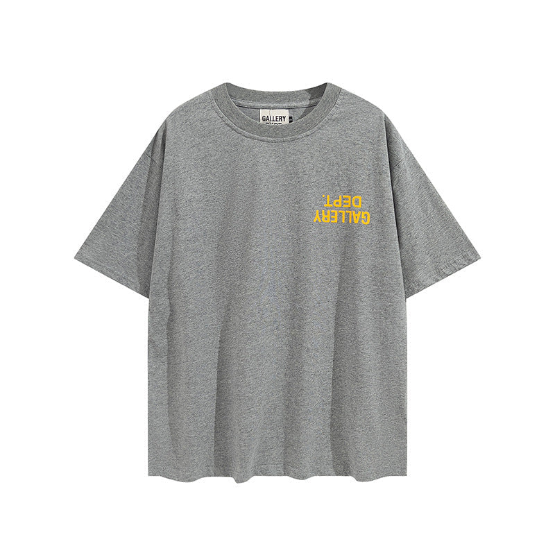 Gallery Dept T-shitrs Printed round Neck Short Sleeve