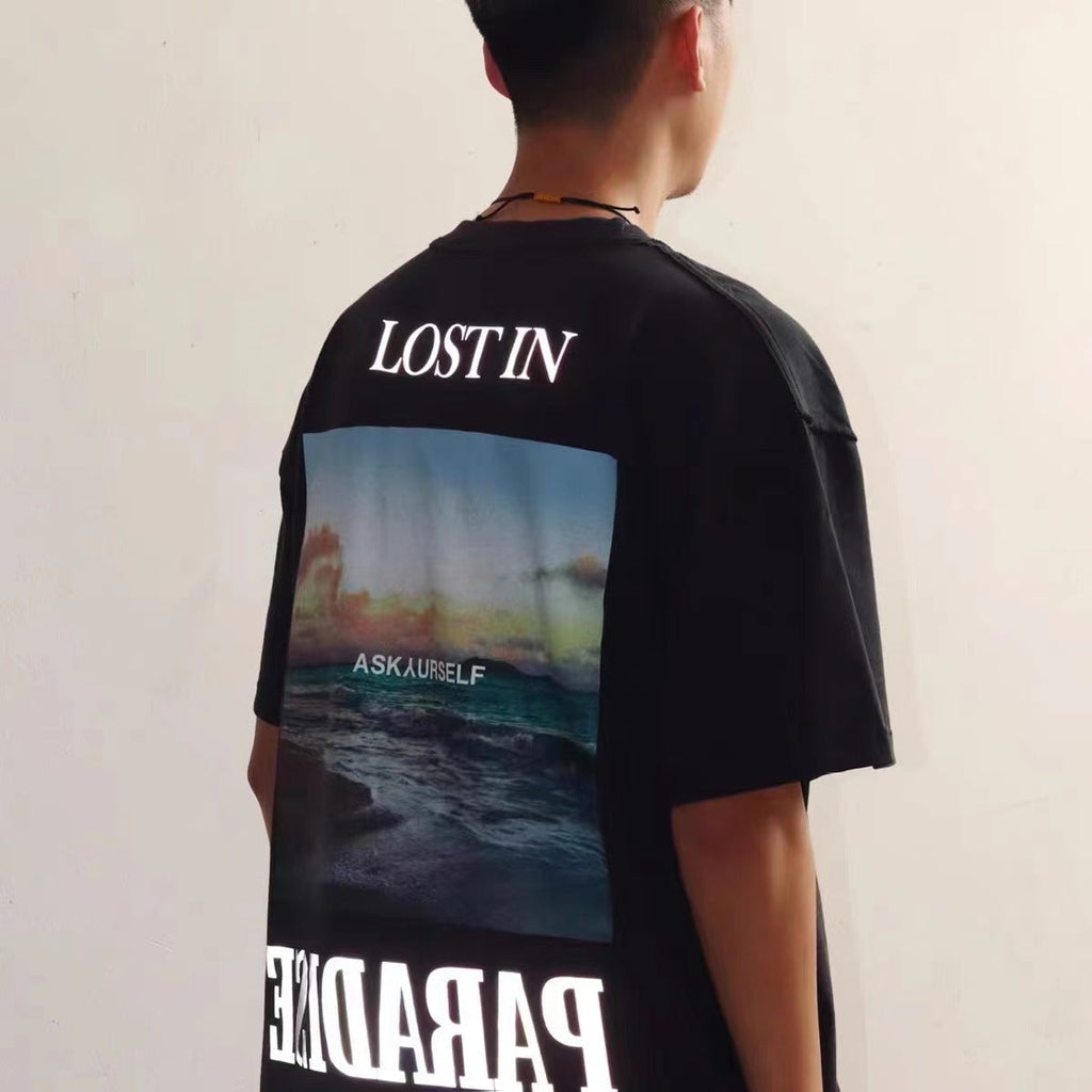 Askyurself T-shirts California Limited Coast HAILANG Loose Couple VTG