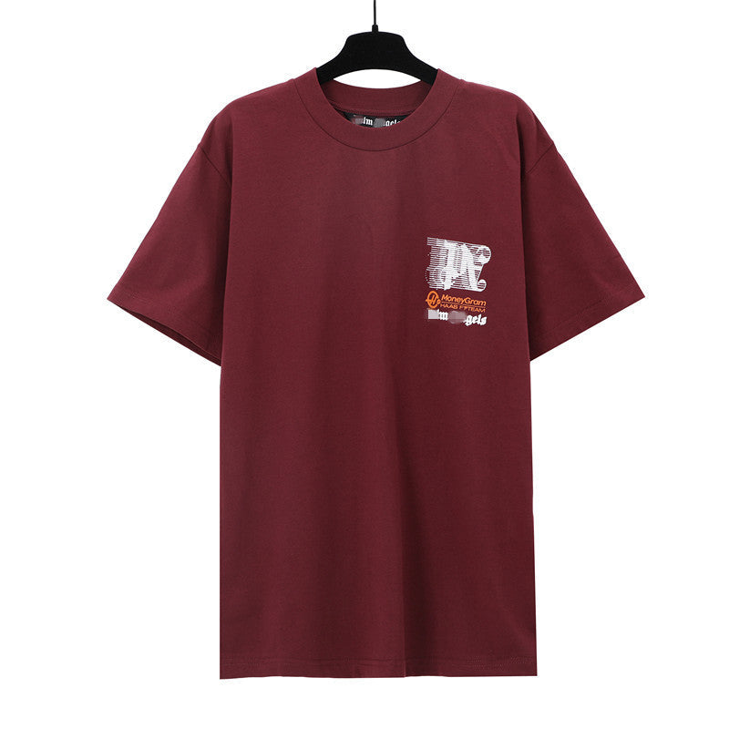 Palm Angels T-shirt singing joint alphabet short-sleeved T-shirt