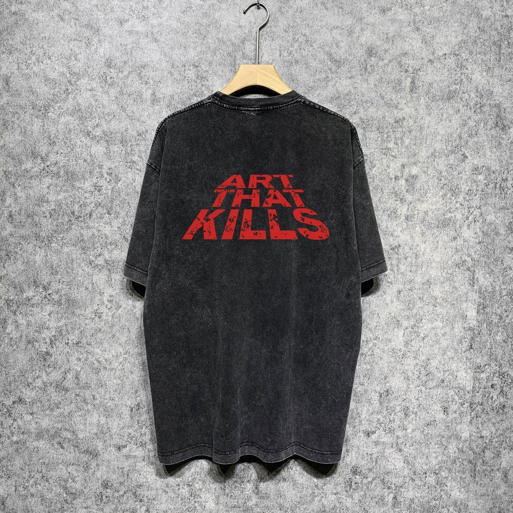 Gallery Dept T Shirts Tee Shirt Washed and Worn Short Sleeve T-shirt Blouse