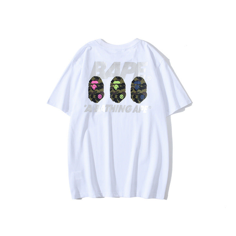 Bathing Ape T-Shirt Summer Summer Camping Short Sleeve T-shirt