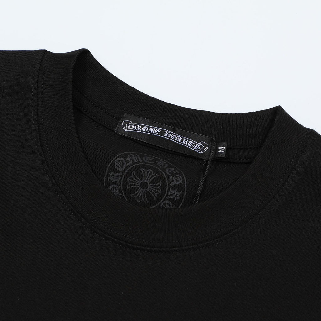 CHH Chrome Heart T Shirts Chrome Hearts Pink Sanskrit Print Short Sleeve T-Shirt