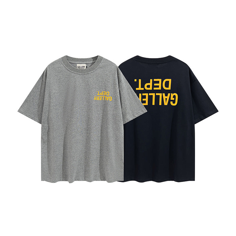 Gallery Dept T-shitrs Printed round Neck Short Sleeve
