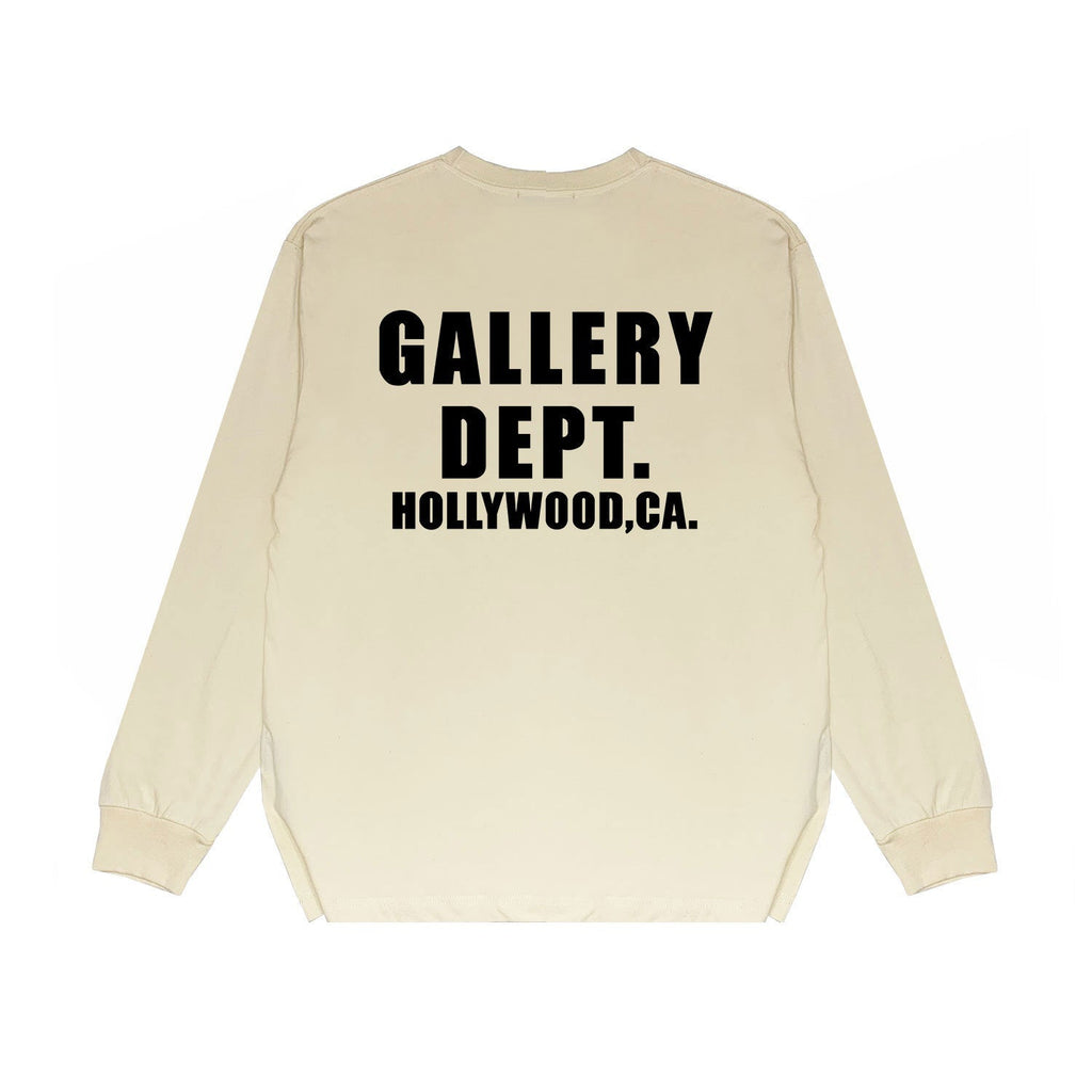 Gallery Dept Long Sleeved Shirt Fashion Brand Long Sleeve Long-Sleeved T-shirt Blouse