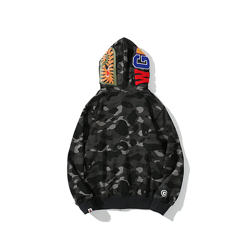 Bathing Ape Camouflage Sweater Autumn and Winter Coat