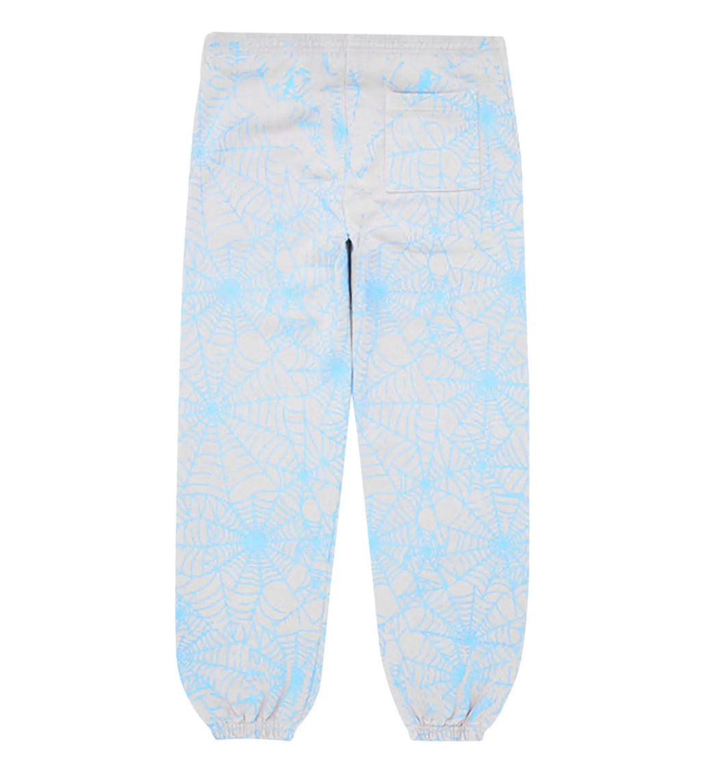 Sp5der AOP Web Heather Grey Sweatpants