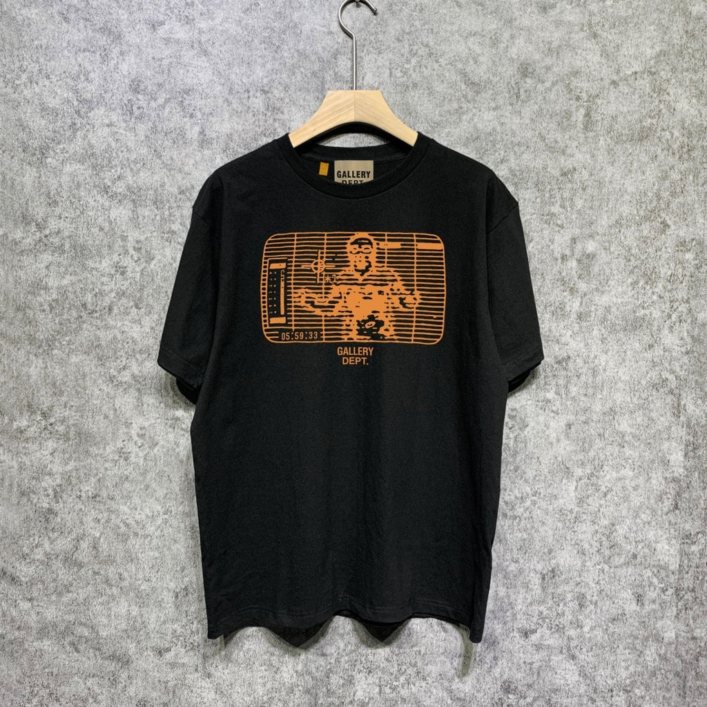 Gallery Dept T Shirt Retro Printed Loose Short-Sleeved Shirt