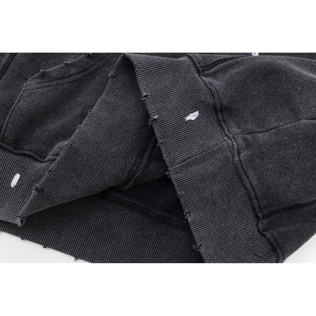 Gallery Dept Hoodie Loose Casual Distressed Hoodie