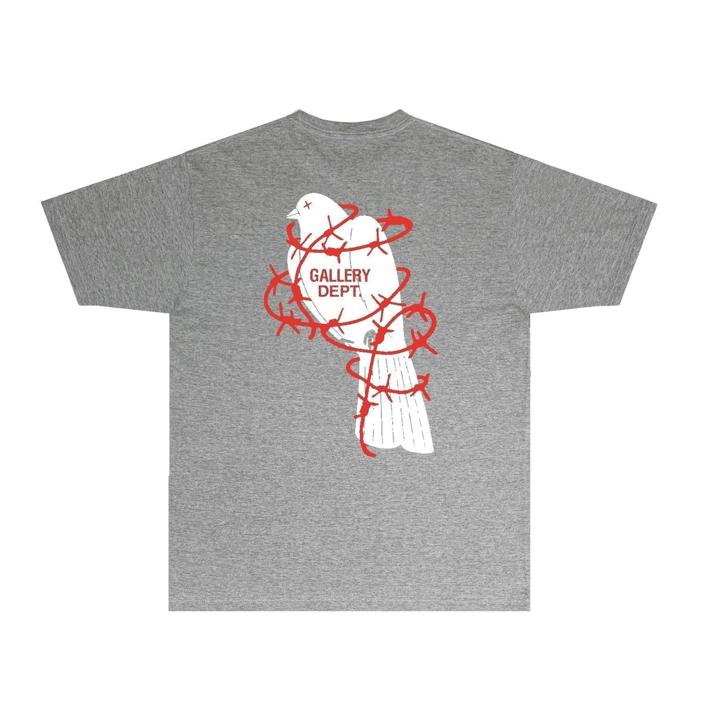 Gallery Dept T Shirt Retro Printed Loose Short-Sleeved Shirt (part2)