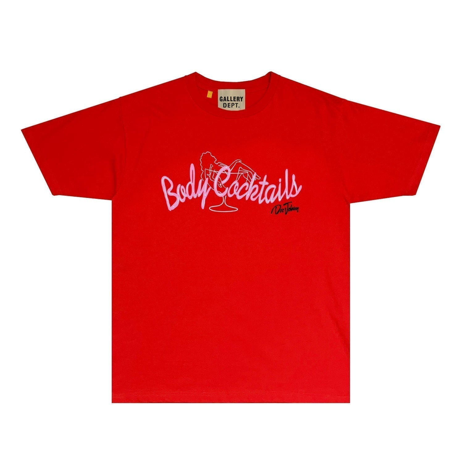 Gallery Dept T Shirt Retro Printed Loose Short-Sleeved Shirt