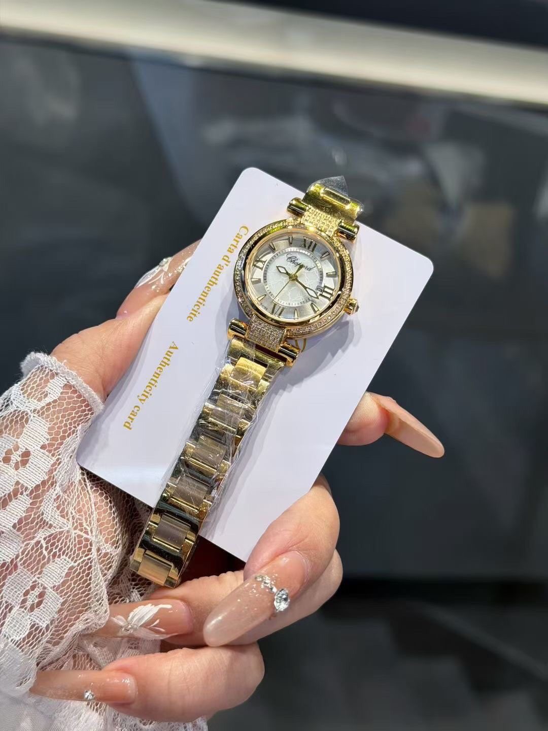 Chopard Two-Tone White Dial Watch