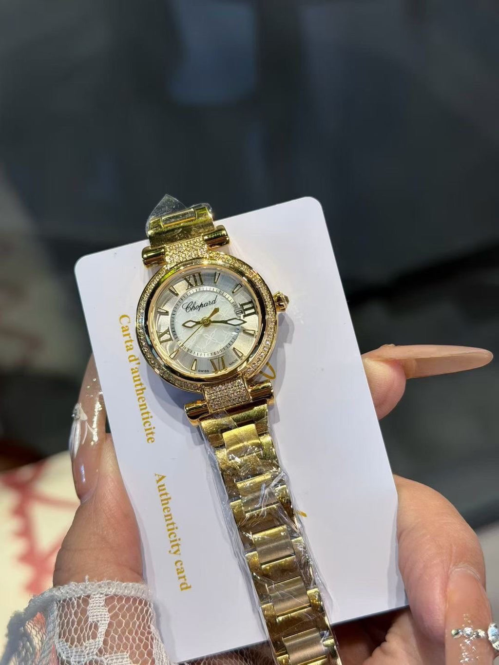Chopard Two-Tone White Dial Watch