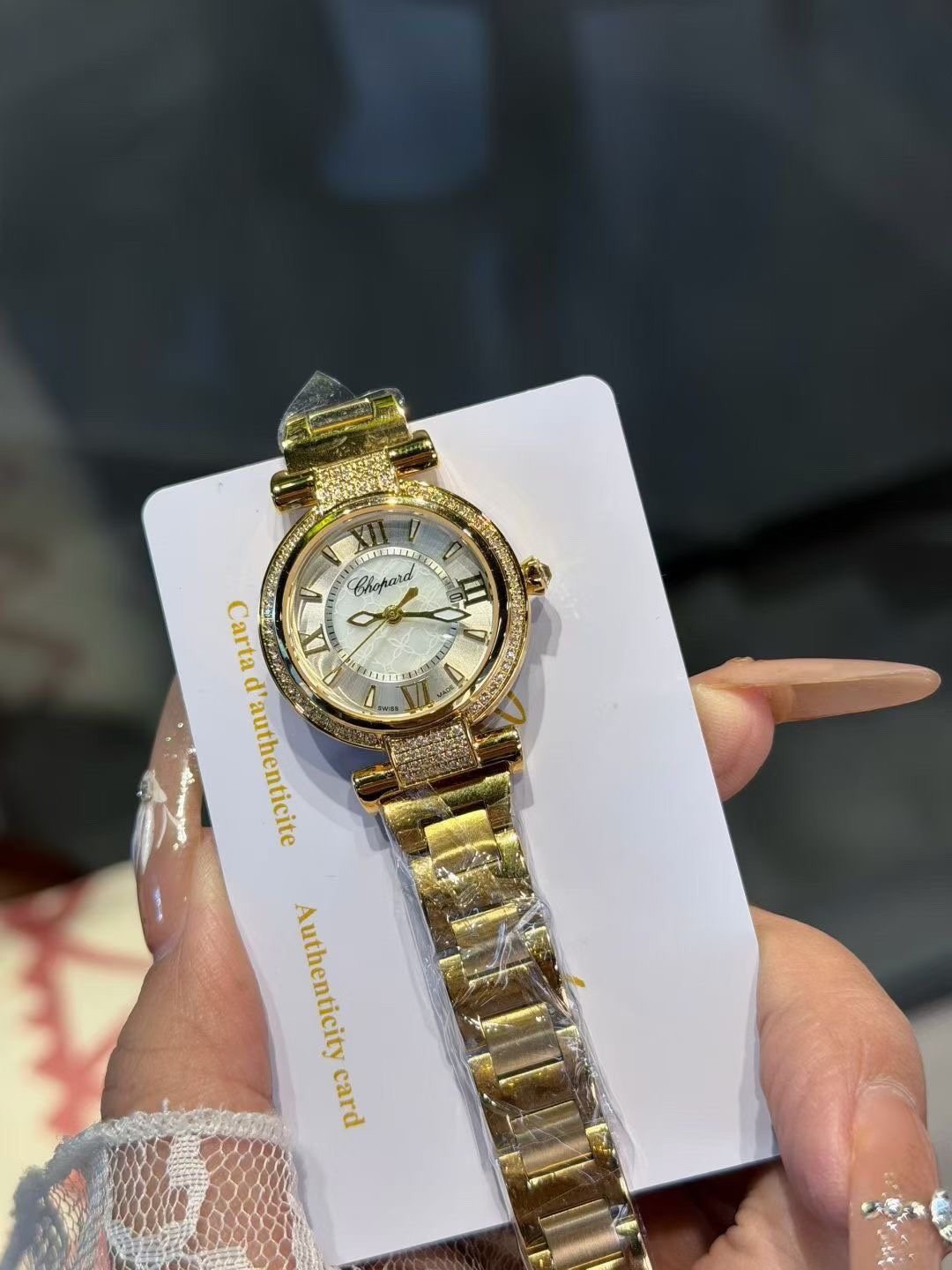 Chopard Two-Tone White Dial Watch