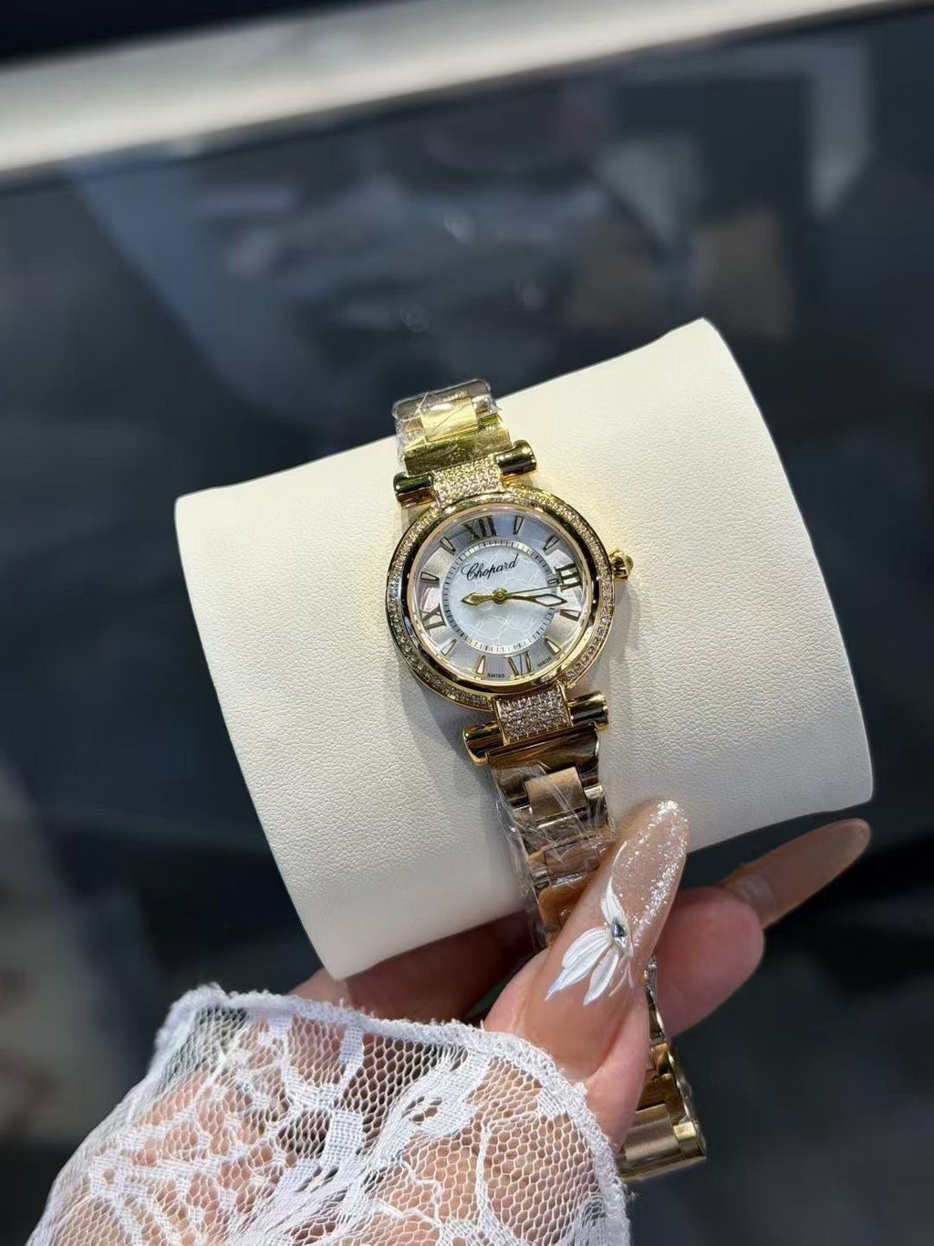 Chopard Two-Tone White Dial Watch