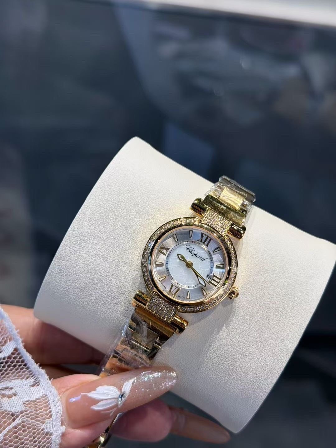 Chopard Two-Tone White Dial Watch
