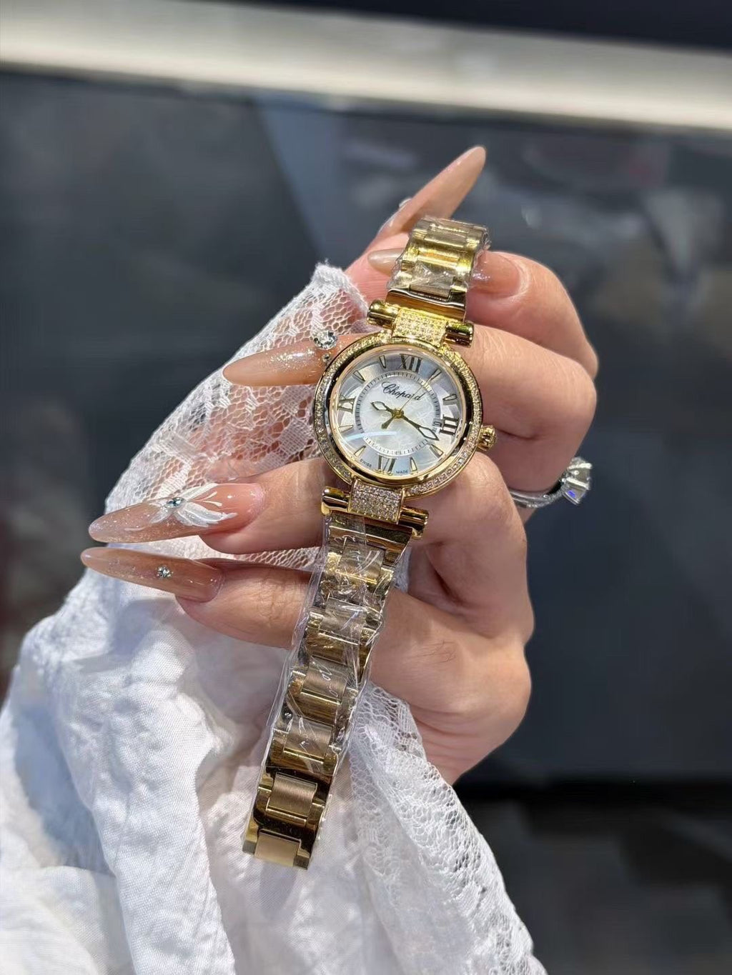 Chopard Two-Tone White Dial Watch