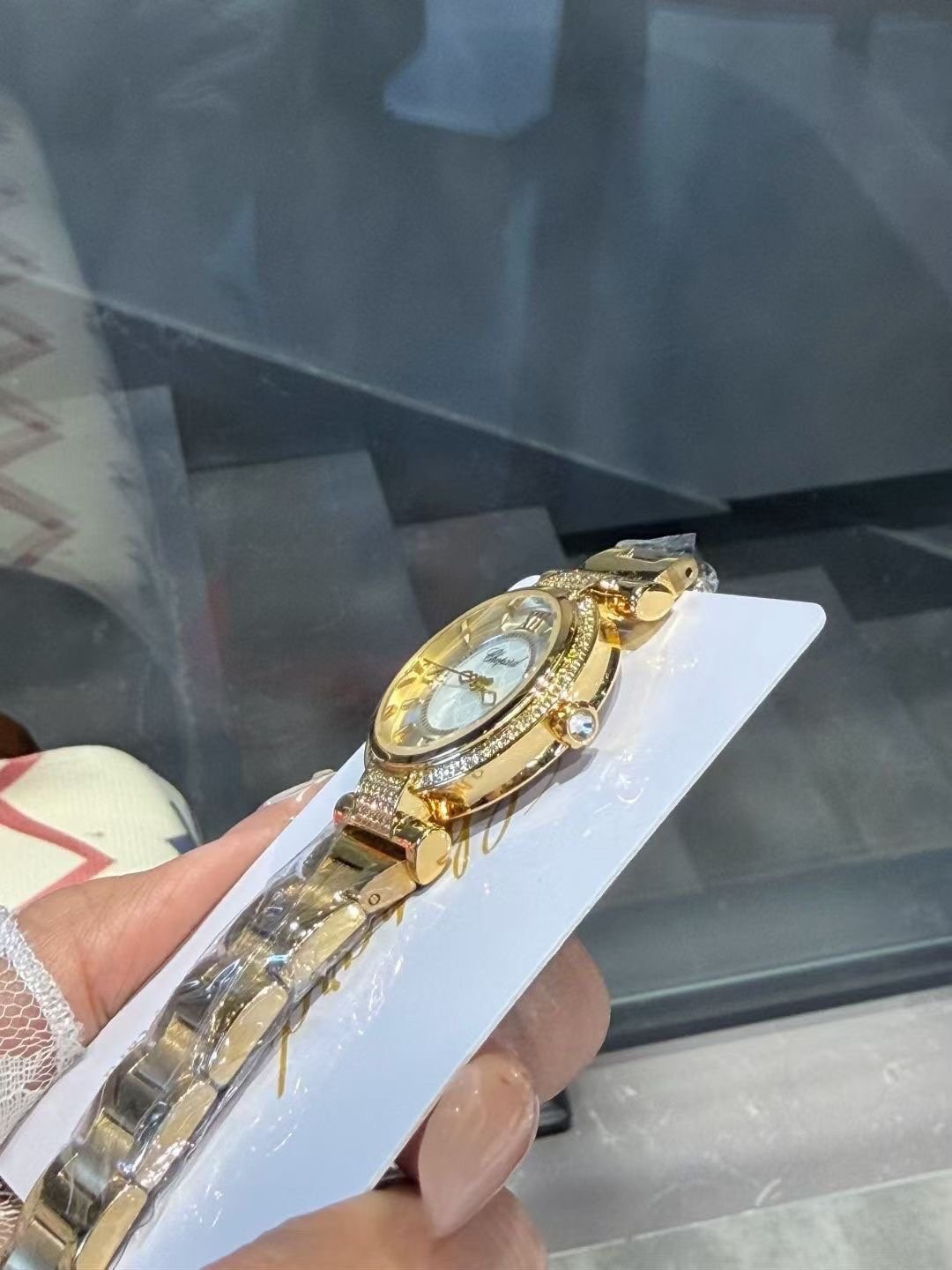 Chopard Two-Tone White Dial Watch