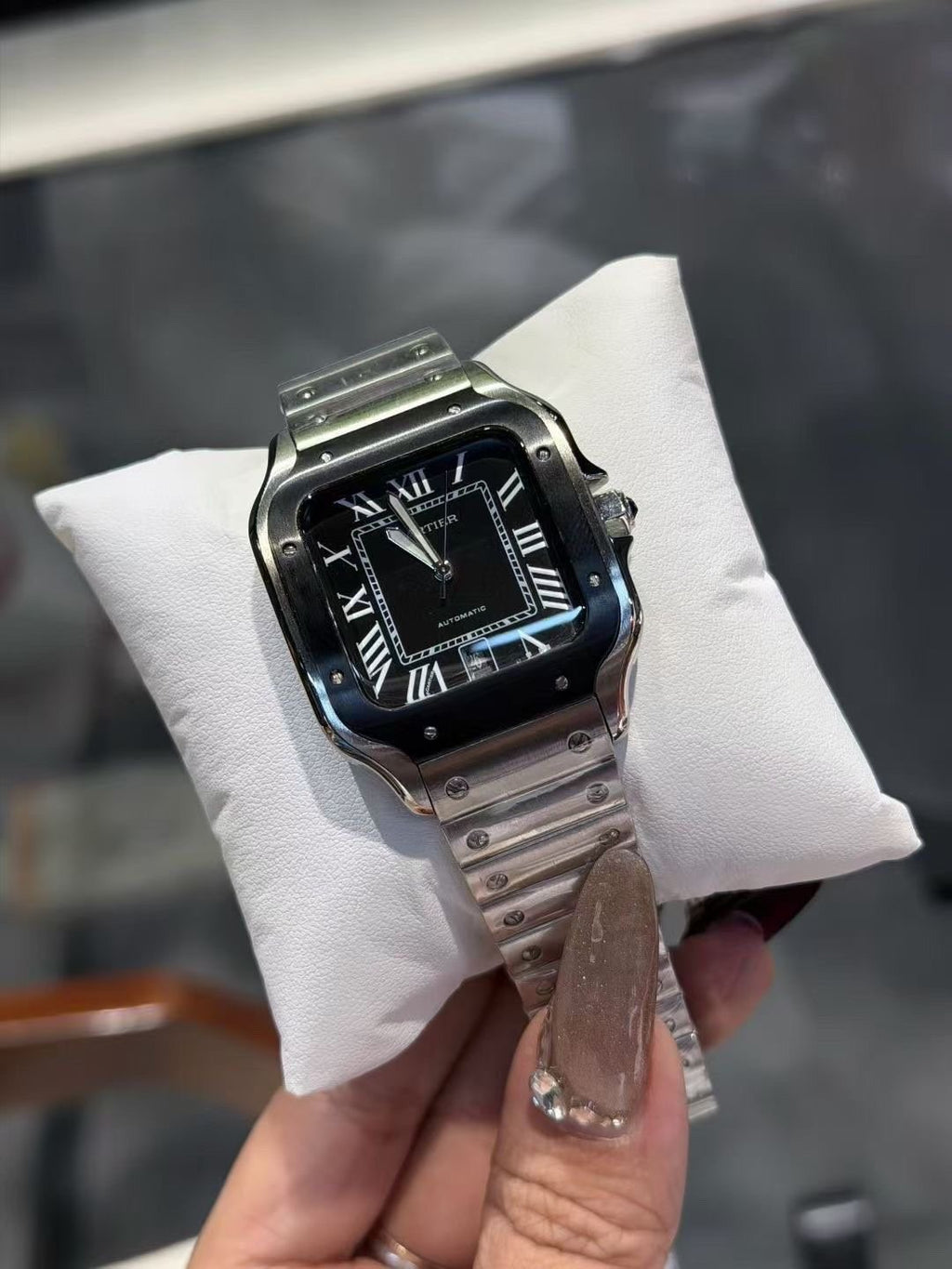 Cartier Black Dial Bracelet Watch
