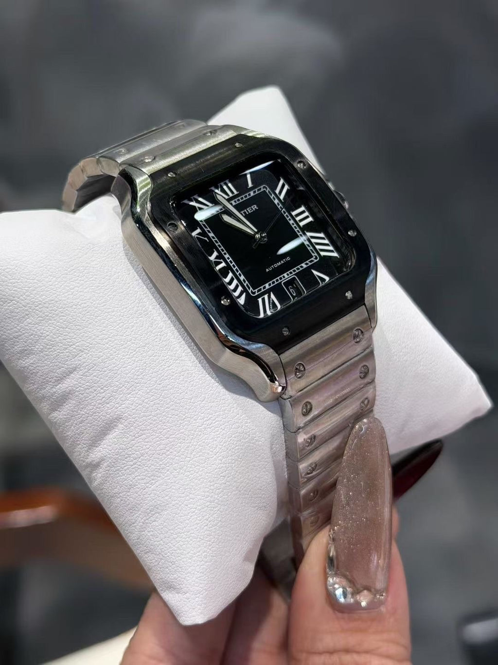 Cartier Black Dial Bracelet Watch