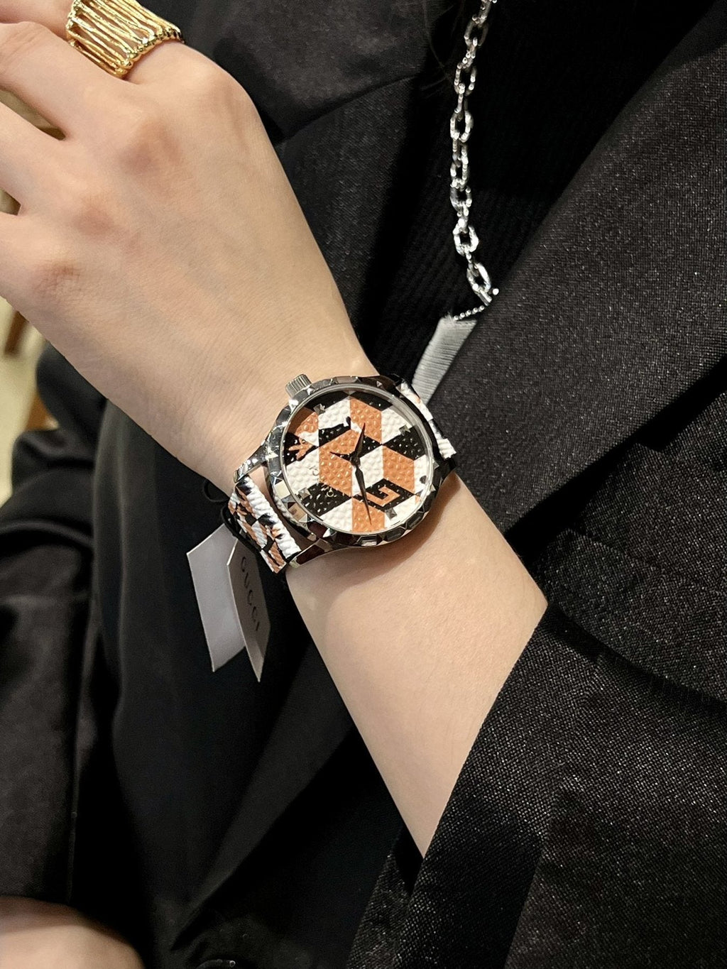 Gucci Geometric-Pattern Watch